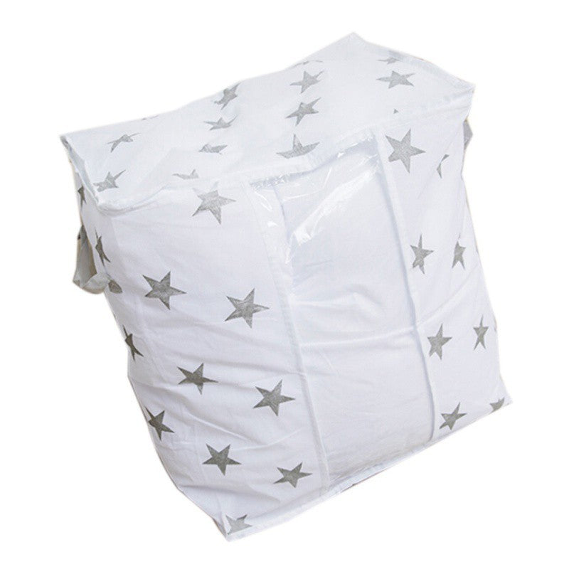 Non-woven Fabric Star Pattern Clothing Quilt Big Storage Bag Box