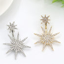 1Pc Fashion Ear Drop Earring Rhinestone Snowflake Dangle Earrings Accessories Jewelry for Women