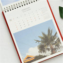 2018 Desk Standing Calendar JeJu Island Sightseeing Monthly Agenda Planner School Office Supplies