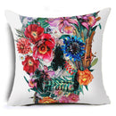 Honana 45x45cm Home Decoration Oil Painting Animals and Skull 6 Optional Patterns Pillow Case