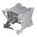 Outdoor Mini Firewood Alcohol Burning Cooking Stove Stainless Steel Burner Furnace Camping Picnic BBQ