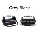 Electrician Carry Steel Tote Handle Foldable Heavy Tool Bag Storage Pockets Box
