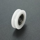 5x24x7mm U Groove Nylon Round Pulley Wheel Roller For 3.8mm Rope Ball Bearing