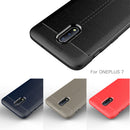 Bakeey Anti-Fingerprint Soft Litchi Texture Silicone Protective Case For OnePlus 7