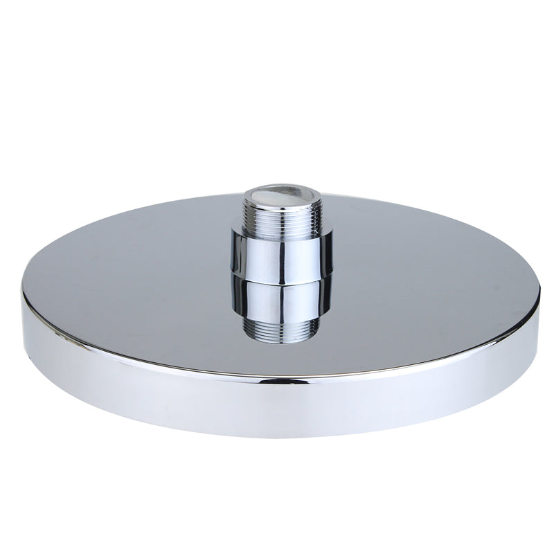 360 Adjustable 8 Inch LED Round Chrome Rain Bathroom Shower Head Rainfall 7 Color Changing Bath