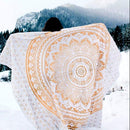 Honana WX-99 New 150x210cm Bohemian Style Polyester Fiber Beach Towel Mat Tapestry Mandala Rectangle Bed Sheet