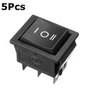 5pcs 250V AC 6 Pin 3 Position Rocker Switch Hoist Boat ON-OFF-ON Push Button Switch
