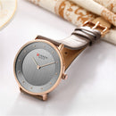 CURREN 9033 Ultra Thin Dial Case Casual Style Quartz Watch Leather Band Business Women Watch