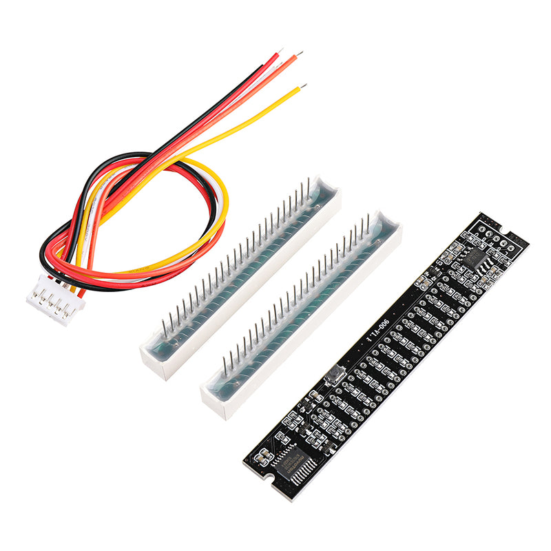 Mini Dual 12 Level Indicator VU Meter Stereo Amplifier Board Adjustable Light Speed Board With AGC Mode DIY Kit