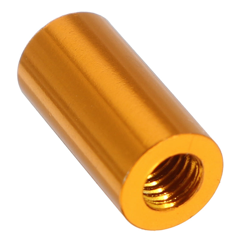 Suleve M3AR6 M3 Aluminum Alloy Standoff Studs 10-35mm Gold Round PCB Board Spacers Standoffs 10pcs