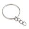 50pcs Bulk Split Metal Key Rings Keyring Blanks With Link Chains For DIY Craft