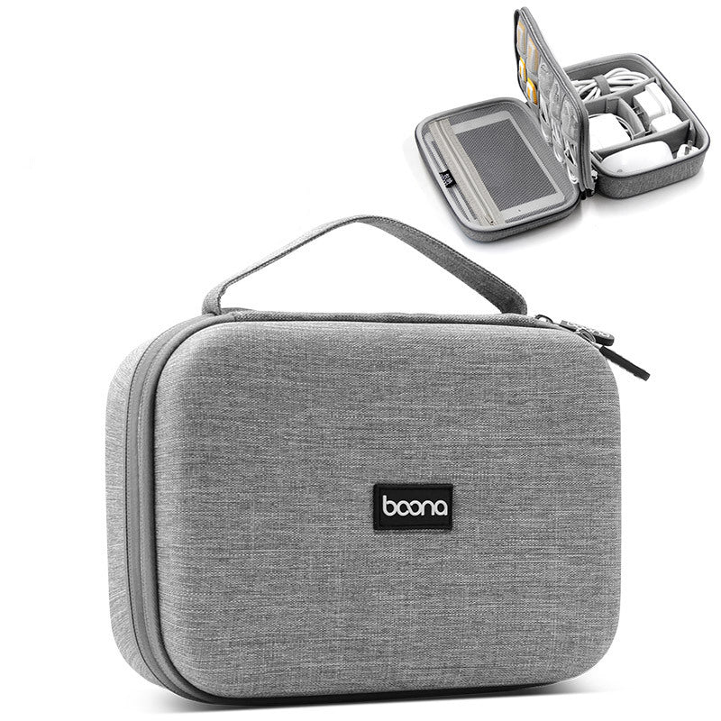 Boona 24cm * 17cm Digital Accessories Storage Bag Flash Drive U Disk Tablet USB Cable Passport Organizer Bag