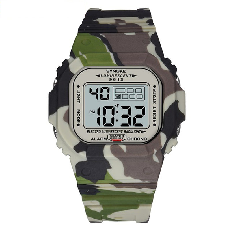 SYNOKE 9613 Outdoor Sport Men Watch 3ATM Waterproof Luminous Display Digital Watch