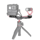 Ulanzi PT-9 Cold Shoe Camera Mount Bracket Photo Studio ABS Material with 1/4 Inch Screw Holes for Microphone LED Video Light
