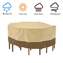 Garden Round Waterproof Table Cover Patio Outdoor Furniture Set Shelter Protection
