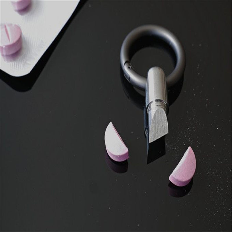 Tiny Cutting Tool Stainless Steel Multi-function EDC Portable Blade Cutter Key Ring Pendant Cutting Tool
