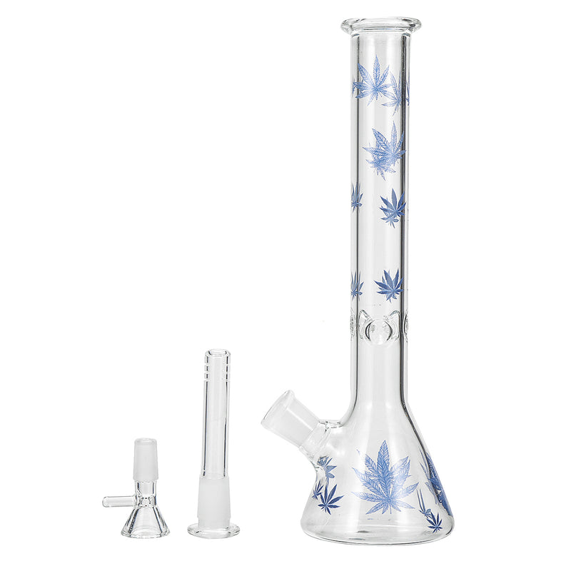 Transparent Pipe Maple Leaf Detachable Glass Bowl Pipe Bottle Full Flavor Eliminate Unwanted Odors