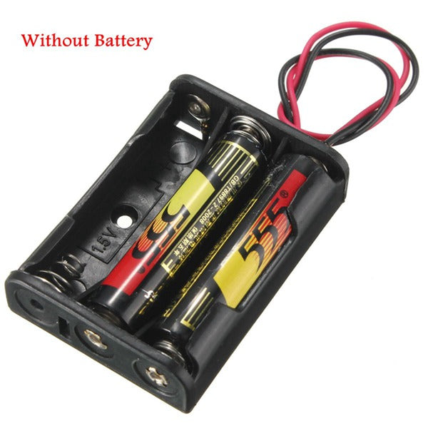 3-Slot 3 X AAA Battery Holder With Leads