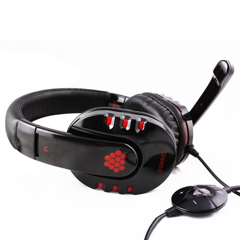 SOMiC G927 Virtual 7.1 Surround USB Gaming Headphone 2.9 Meters Long Wire Headset With Microphone for Computer Profession Gamer