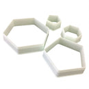 4pcs Football Fondant Cutter Plastic Cutter Fondant Molds Cake Decorating Molds Baking Mold