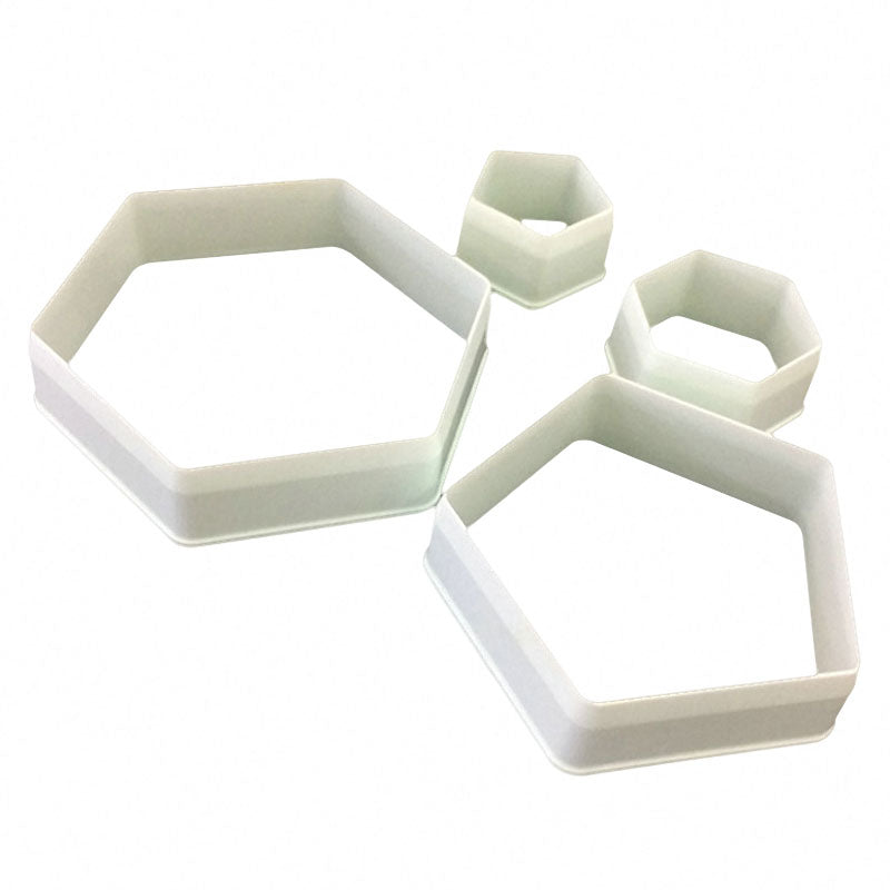 4pcs Football Fondant Cutter Plastic Cutter Fondant Molds Cake Decorating Molds Baking Mold