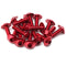 CNC Alloy Motorcycle Complete Fairing Bolt Bodywork Screws Nuts Kit For Kawasaki Red