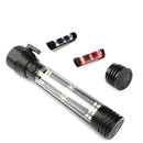 XANES TM-219 T6 800 Lumens 7Modes Red & White Light USB & Solar Rechargeable  LED Flashlight