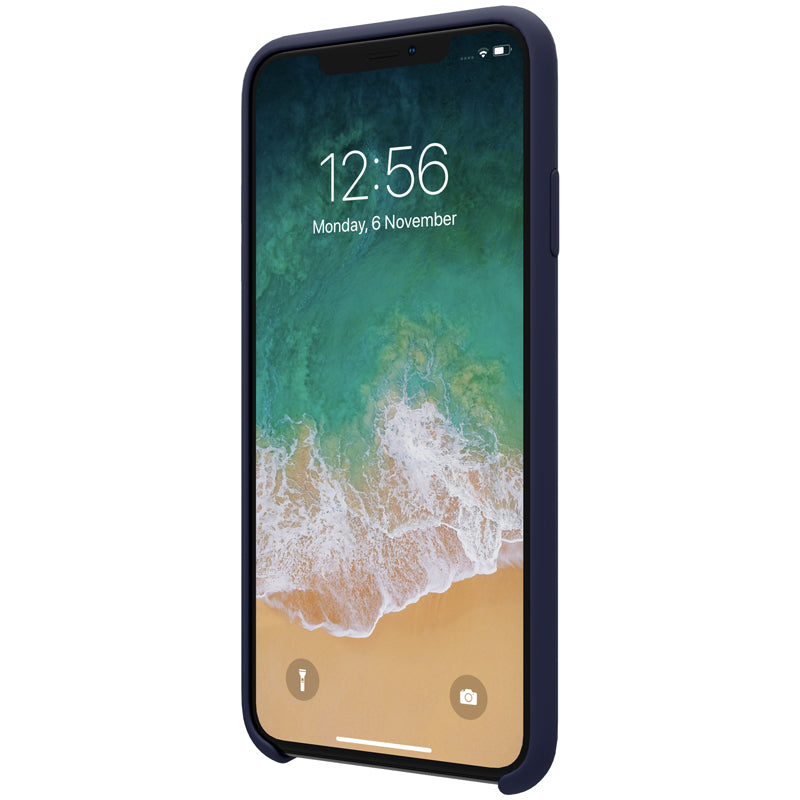 NILLKIN Smooth Shockproof Liquid Silicone Rubber Back Cover Protective Case for iPhone XR