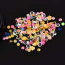 Dancingnail Mixing Pearl Shell Cololful Nail Decoration Beads Rhinestone Manicure Ornaments