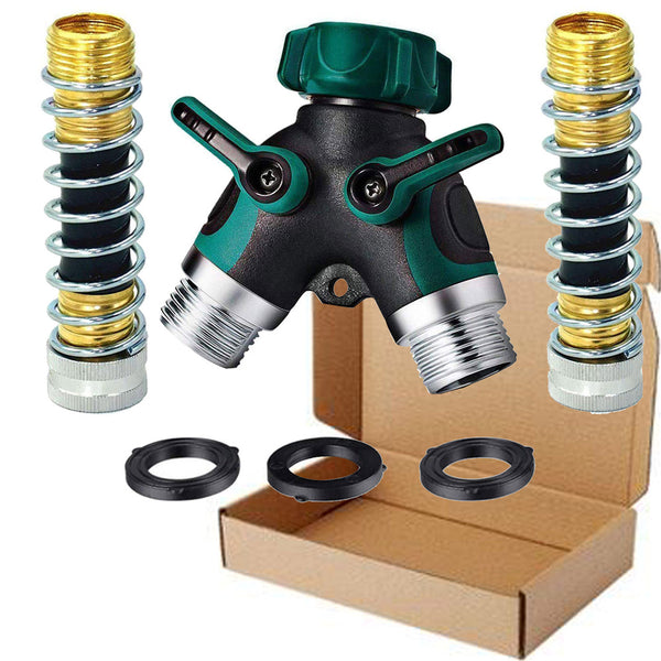 Home Gardening Water Hose Pipe Connectors Y-type Double-Pass Diverter Irrigation Quick Joint Fittings Water Separator