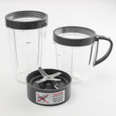 Grey Transparent Cup & Blade Replacement Accessories Set for NutriBullet