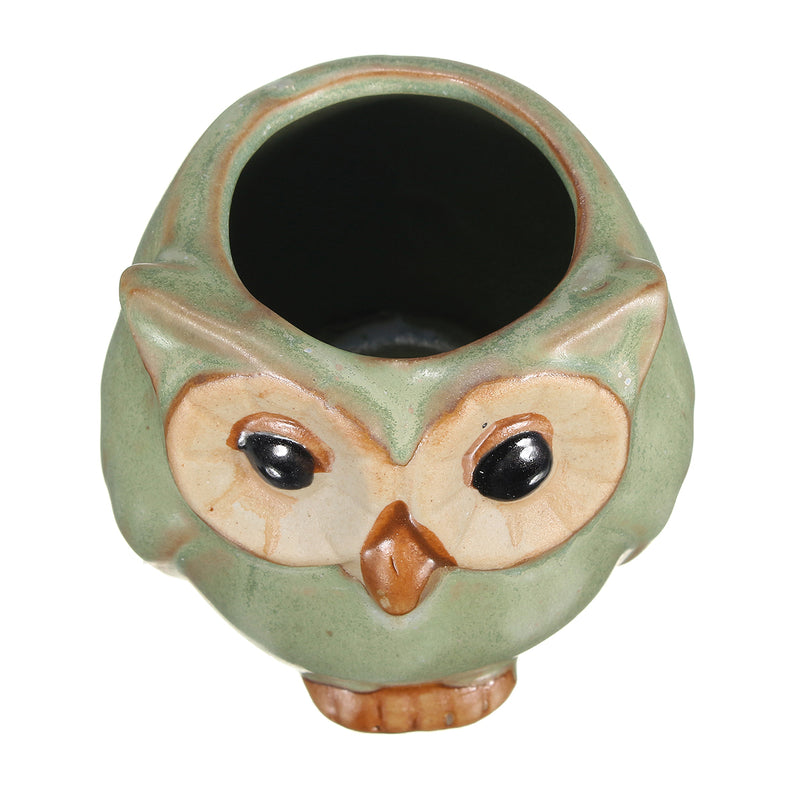 Garden Decorations Ceramic Owl Succulent Plants Flower Pot Mini Plant Planters