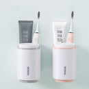 Magnetic Suction Mouthwash Cup Double Wash Cup Non-trace Wall Toothbrush Holder