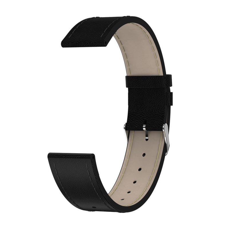 Newwear 20mm Universal Replacement Leather Watch Band for Smart Watch Q9 Q8 Q3 Q3 Plus