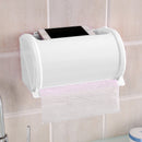 Plastic Waterproof Toilet Paper Holder Toilet Tissue Box Self Adhesive Bathroom Roll