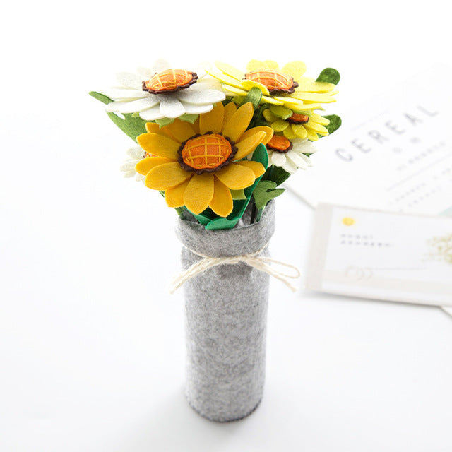 Non-woven Hand-made Fabric Diy Material Package Free Cutting Artificial Flower Decoration Decoration Mother's Day Creative Gift