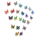 DIY LED Glowing 3D Butterfly Night Light Sticker Design Mural Home Wall Decal Decoration
