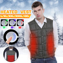 Electric Heating USB Sleeveless Vest Winter Heated Outdoor Fishing Jacket