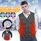 Electric Heating USB Sleeveless Vest Winter Heated Outdoor Fishing Jacket
