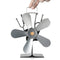 5 Blade Heat Self-Powered Wood Stove Fan Top Log Burner Fireplace Silent Ecofan