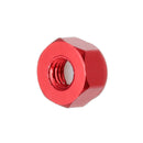 Suleve M4AN1 10Pcs M4 Self-locking Nylon Nut Aluminum Alloy Multi-color