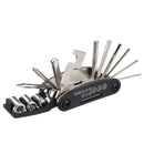 BIKIGHT Bike Bicycle Repair Tool Pump With Gauge 16in1 Screwdriver Tire Repair Patch Saddle Bag Cycl