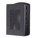 Aluminum Alloy Metal Case Turtle Body Outer Casing with Wall Mount Bracket for Raspberry Pi 4