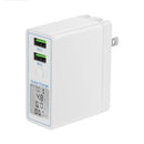 Bakeey 36W QC3.0 LCD Dual Port Quick Charging USB Charger Adapter For iPhone 8Plus 11 Pro Xiaomi Mi9 9Pro 5G Huawei P30 Pro Mate 30 5G