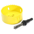 80mm Bi Metal Hole Saw Holesaw Cutter Arbor Drill Bit Wood Plastic Kit
