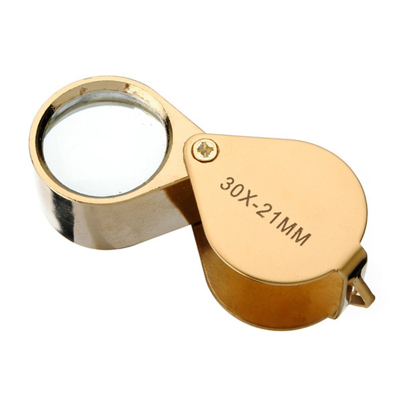 Golden 30 X 21mm Jeweler Loupe Magnifying Eye Glass Magnifier New