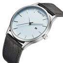 GIMTO GM208 Men Watch Luxury Date Display Leather Watch Band Male Quartz Wrist Watch
