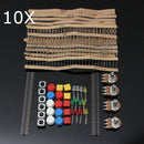 10Pcs Electronic Parts Component Resistor Switch Button Kit