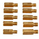 10Pcs Carburetor Main Jet Kit For Keihin OKO KOSO PE PWK Choose Size 118-160
