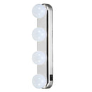 4 Bulbs LED Makeup Mirror Light Portable Suction Cups Batteries Powered Makeup Lamp